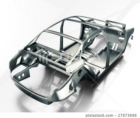 Car Frame Isolated. 3d illustration Car Frame Isolated. 3d illustration 27873698