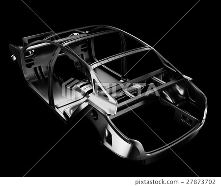 Car Frame Isolated. 3d illustration 27873702
