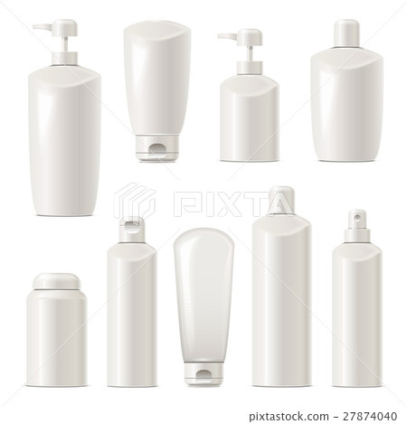 Vector Cosmetic Packaging Icons Set 4 27874040