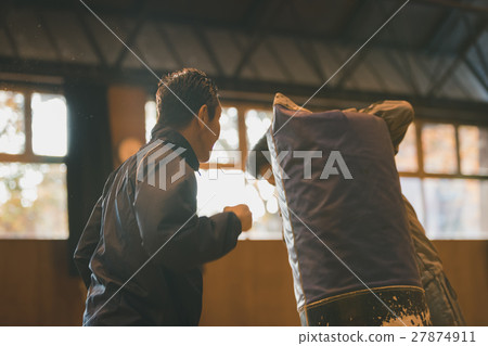 combative sport, punching bag, practice 27874911