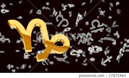astrology themed 3d illustration with choosen one 27875464