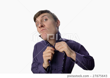 Fun fishye a look on young businessman Fun fishye a look on young businessman 27875643