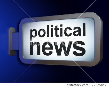 News concept: Political News on billboard News concept: Political News on billboard 27875847