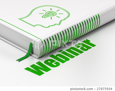 Learning concept: book Head With Lightbulb 27875934