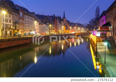 Morning embankment in Strasbourg, Alsace Morning embankment in Strasbourg, Alsace 27876112