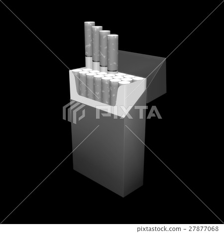 3d illustration of cigarette package 3d illustration of cigarette package 27877068