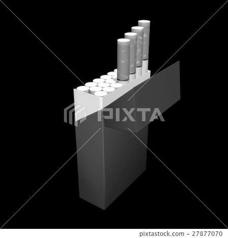 3d illustration of cigarette package 3d illustration of cigarette package 27877070