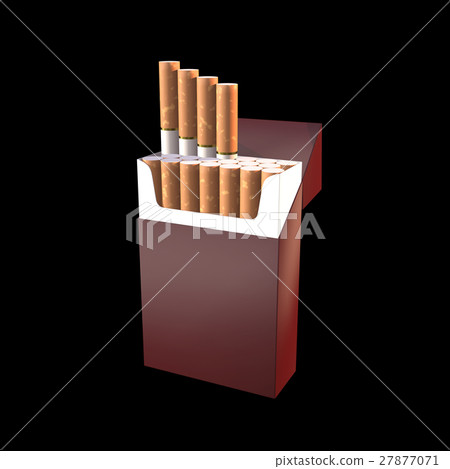 3d illustration of cigarette package 27877071