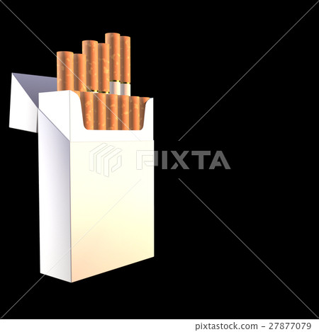 3d illustration of cigarette package 3d illustration of cigarette package 27877079