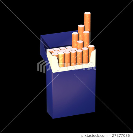3d illustration of cigarette package 27877086