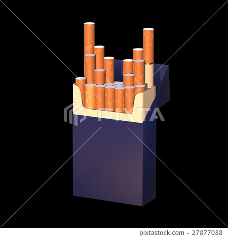3d illustration of cigarette package 27877088