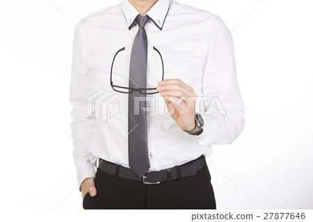 businessman holding glasses 27877646