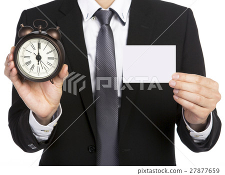 businessman with clock 27877659