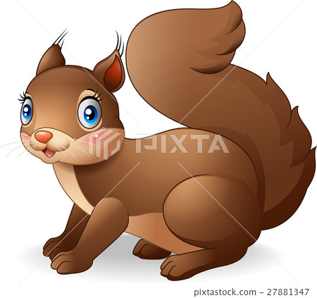 Cartoon funny squirrel 27881347