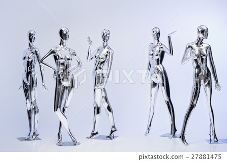 many fashion shiny female mannequins for clothes 27881475
