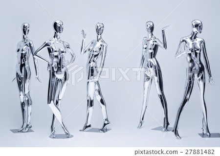 many fashion shiny female mannequins for clothes 27881482