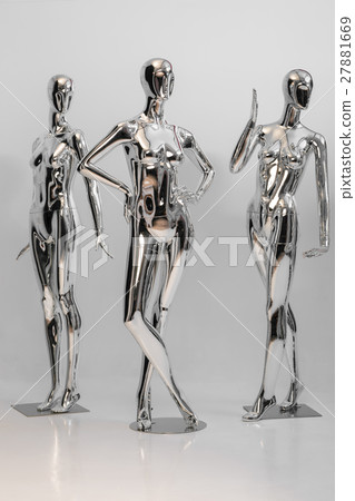 many fashion shiny female mannequins for clothes 27881669