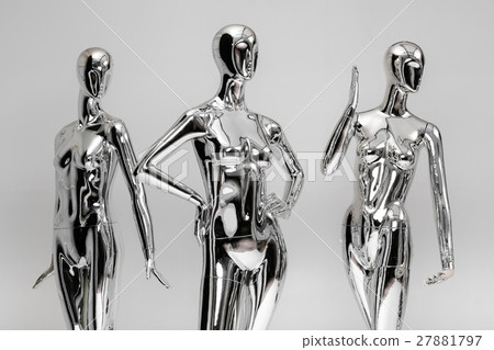 many fashion shiny female mannequins for clothes 27881797