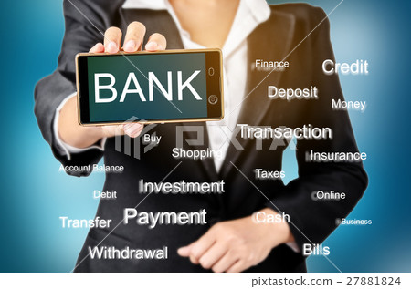 BVisualization of mobile internet banking concept BVisualization of mobile internet banking concept 27881824