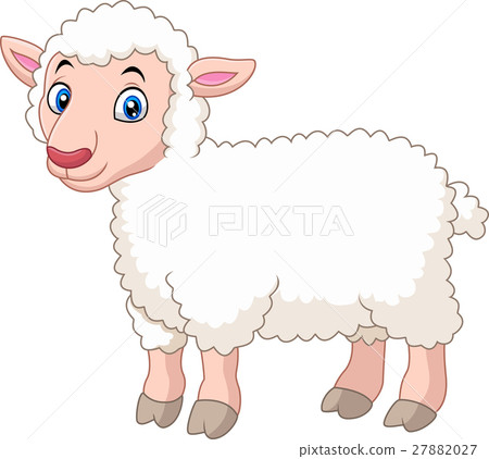 Cartoon lamb - Stock Illustration [27882027] - PIXTA