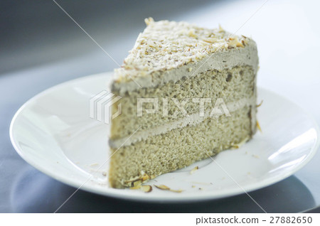 coffee cake with almond topping 27882650