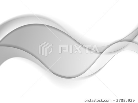 Abstract smooth blurred grey waves background - Stock Illustration ...
