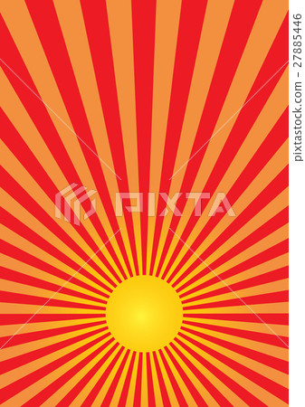 Red and yellow radial stripes as sunset Red and yellow radial stripes as sunset 27885446