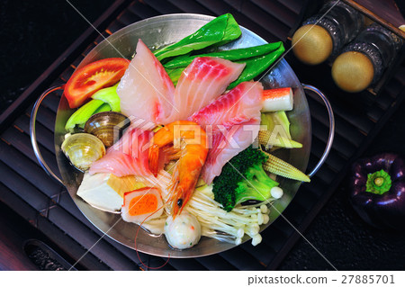 火鍋 肉 蝦 火鍋 肉 蝦 27885701