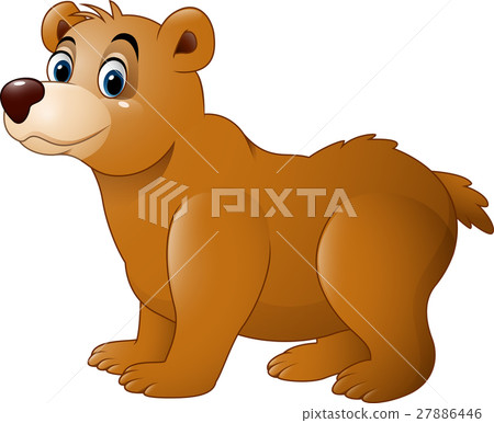 Cute baby bear cartoon 27886446
