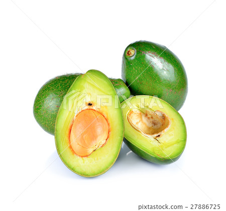 Avocado on white background. Avocado on white background. 27886725