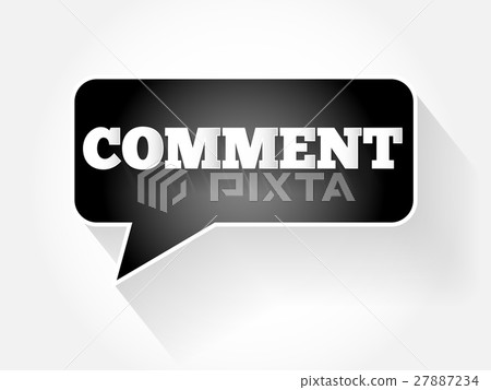COMMENT text message bubble - Stock Illustration [27887234] - PIXTA