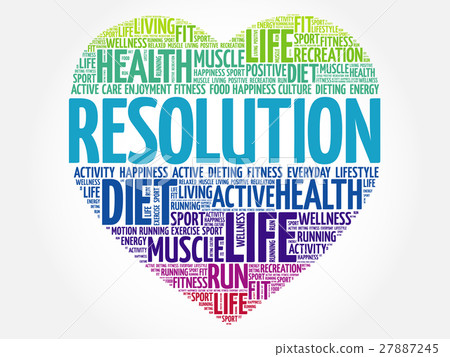 RESOLUTION heart word cloud 27887245