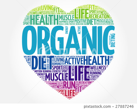 ORGANIC heart word cloud ORGANIC heart word cloud 27887246