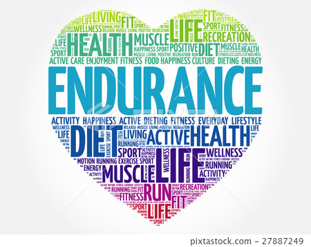 ENDURANCE heart word cloud ENDURANCE heart word cloud 27887249
