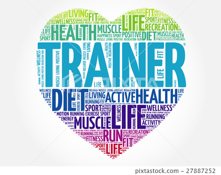 Trainer heart word cloud Trainer heart word cloud 27887252