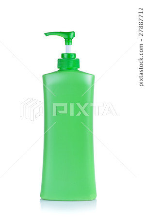 Dispenser Pump Cosmetic,Green Plastic Bottle  27887712