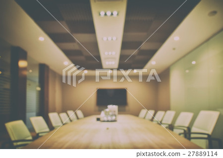 Defocus background empty modern meeting room 27889114