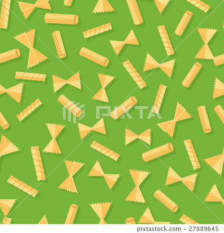 Pasta Seamless Pattern Isolated on White Pasta Seamless Pattern Isolated on White 27889645