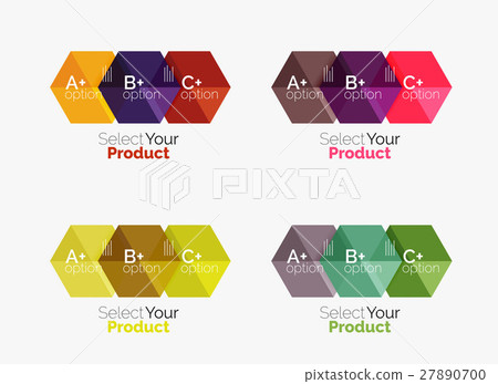 Set of abstract option navigation templates Set of abstract option navigation templates 27890700