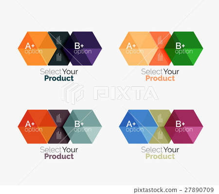 Set of abstract option navigation templates - Stock Illustration ...