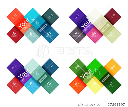 Vector color stripes infographics templates 27891197