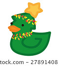 Traditional yellow duck like christmas tree 27891408