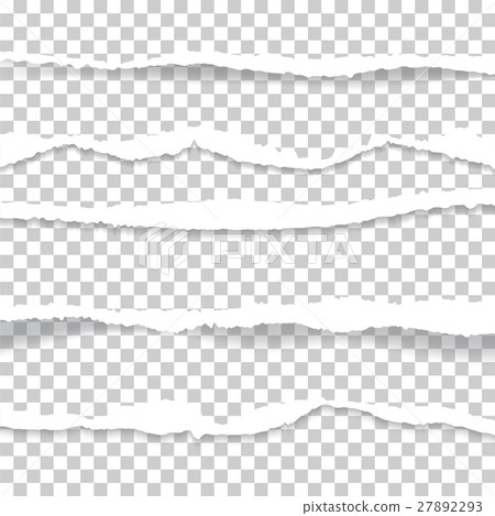 ripped paper and transparent background with space 27892293