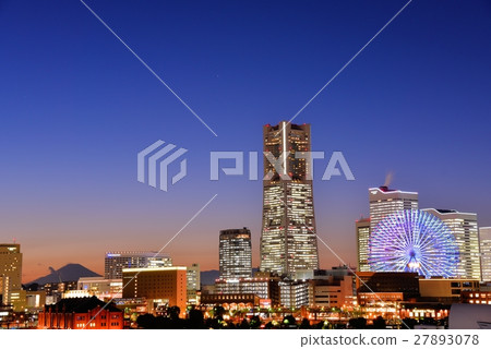 Minatomirai night view Minatomirai night view 27893078