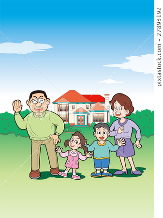 My home family, family and house, new construction My home family, family and house, new construction 27893192