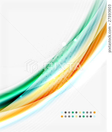Glossy wave on white space Glossy wave on white space 27893603