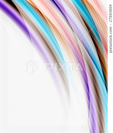 Glossy wave on white space Glossy wave on white space 27893604