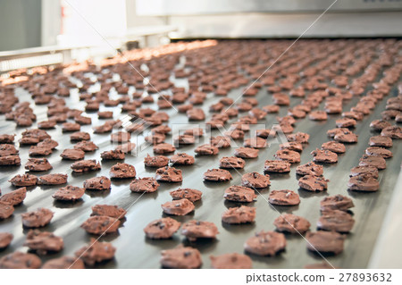 Production line of baking  cookies 27893632