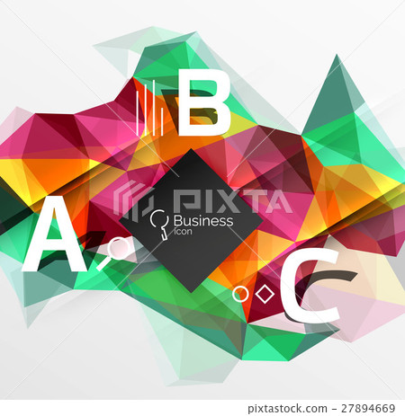Mosaic low poly abstract background with Mosaic low poly abstract background with 27894669