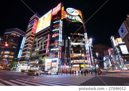 夜風景橋樑橫穿夜視圖 27896012